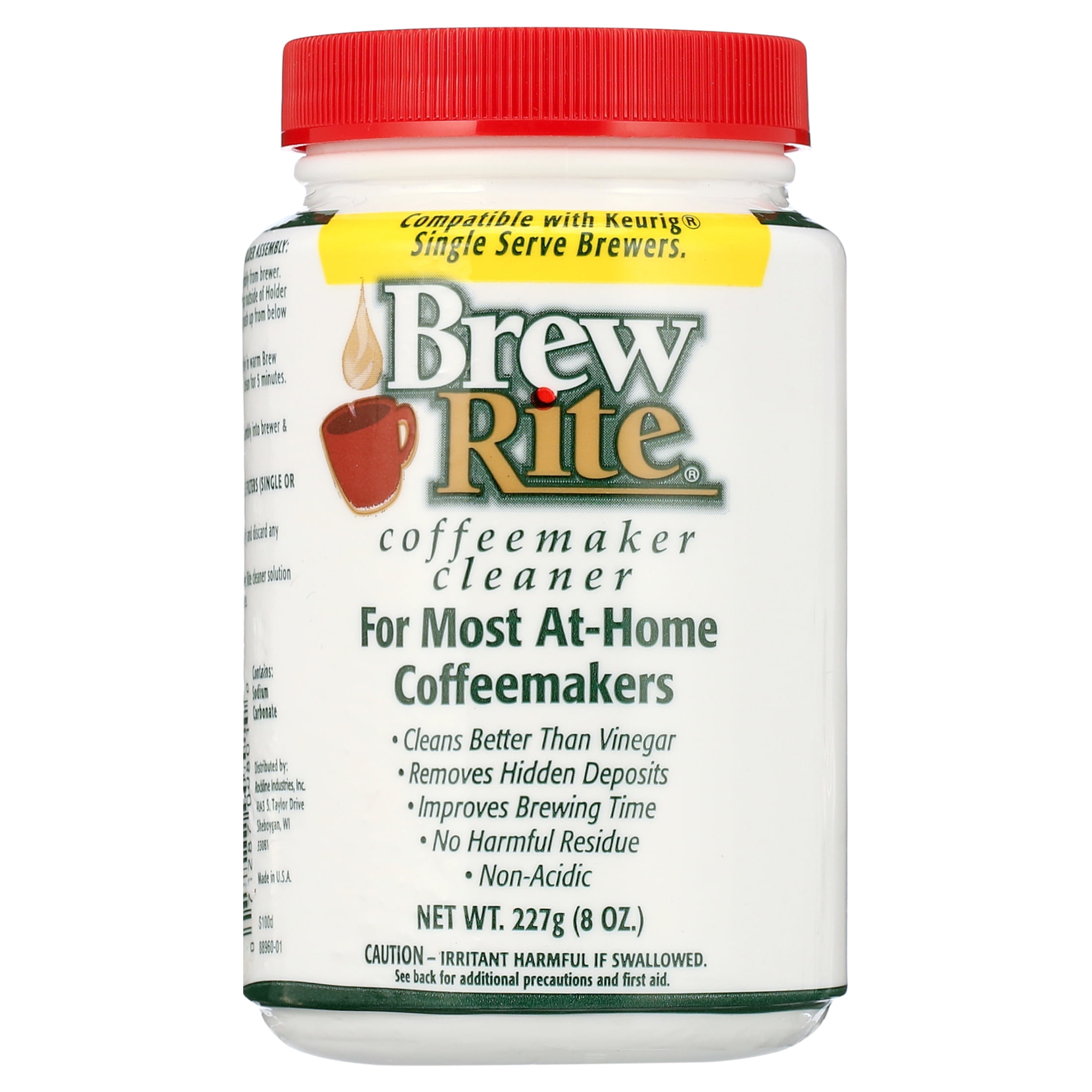 Brew Rite Coffee Maker Cleaner And Descaler For Espresso Machines And Drip Coffeemakers