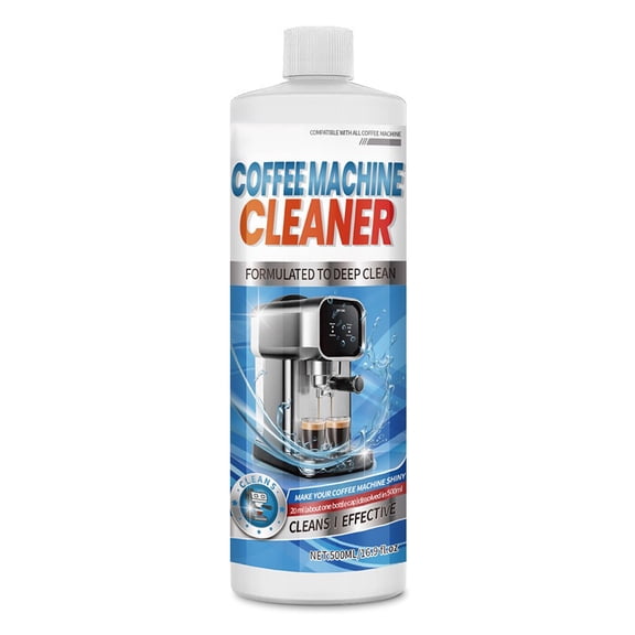 Coffee Maker Descaler Liquid Cleaner, 16.9 fl oz (500ml), 25 Treatments, Universal Descaling Solution for All Coffee & Espresso Machines