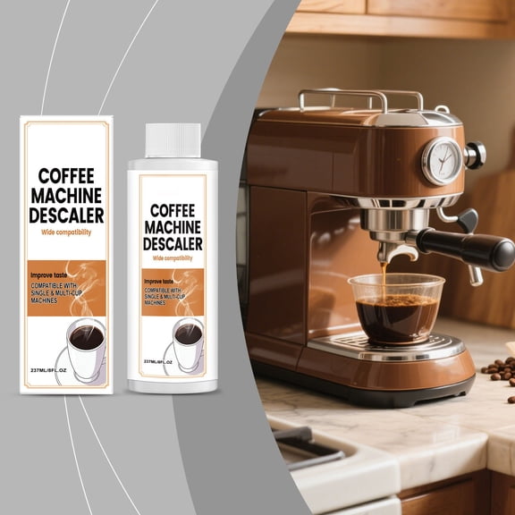 Coffee Maker Descaling Solution 237ml Universal Cleaner for Coffee Machines Removes Limescale Stains Easy to Rinse Maintains Performance Extends Lifespan for Home Brewing Equipment