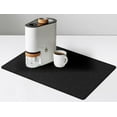 thumbnail image 1 of Coffee Maker Mat for Countertops, Coffee Bar Accessories Fit Under Coffee Machine Mat 19"x12"Rubber Backed Coffee Pots Table Mat Under Appliance, Kitchen Counter Coffee Dish Drying Mat, Marble Black, 1 of 7