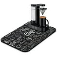 thumbnail image 1 of Coffee Maker Mat, Diatom Mud - Chalkboard Design, Protect Your Countertops From Spills & Stains, 19.5x12in - Perfect for Coffee Bar Station, 1 of 7