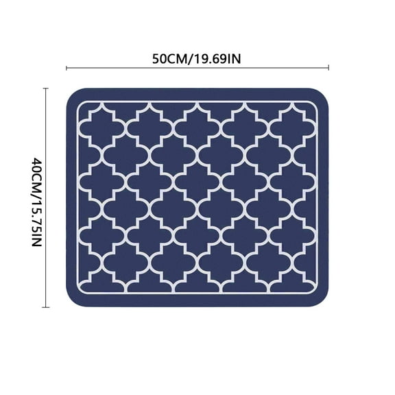 Coffee Maker Mat for Countertops Diatomaceous Absorbent Non-Slip Draining Mat Thermal Insulation Mat Long Kitchen Mat