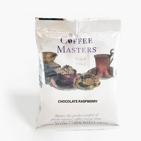 Coffee Masters Chocolate Raspberry Everyday Perfect Potfuls 1.5 oz Ground Coffee Packets (12 Pack)