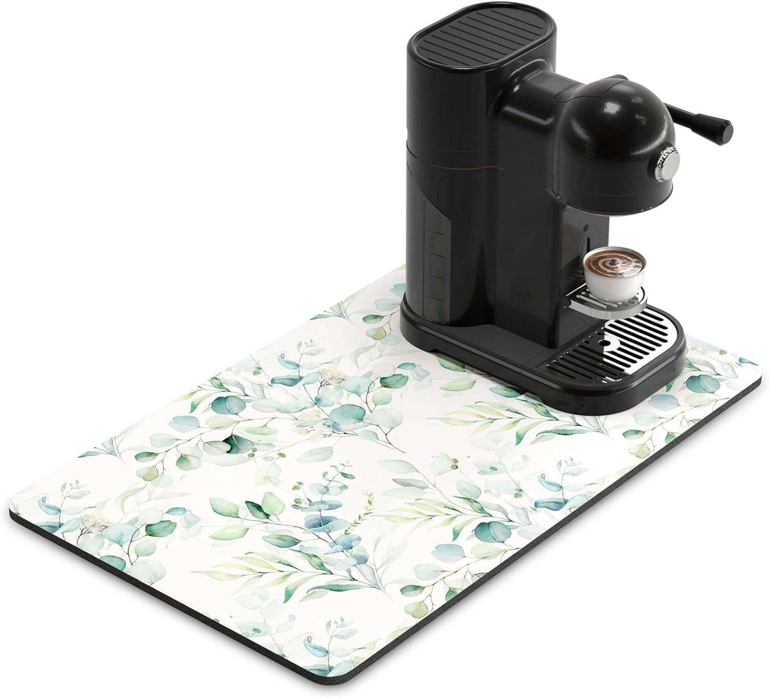 Coffee Mat, 12"x19" Minimalism Design Coffee Bar Mat for Coffee Station ...