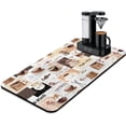 thumbnail image 1 of Coffee Mat 17inx31.5in,Coffee Bar Mat for Countertops,Absorbent Hide Stain Anti-Slip Coffee Bar Accessories Fit Under Coffee Machine Mat,dish drying mats for kitchen, 1 of 4