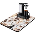 thumbnail image 1 of Coffee Mat 24inx18in,Coffee Bar Mat for Countertops,Absorbent Hide Stain Anti-Slip Coffee Bar Accessories Fit Under Coffee Machine Mat,Dish Drying mats for Kitchen, 1 of 6