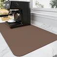 thumbnail image 1 of Coffee Mat - Absorbent Hide Stain Rubber Backed Dish Drying Mat for Kitchen Counter - Bar Mats for Countertops Fit Under Coffee Maker Espresso Machine, 1 of 5