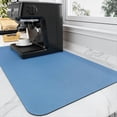 thumbnail image 1 of Coffee Mat - Absorbent Hide Stain Rubber Backed Dish Drying Mat for Kitchen Counter - Bar Mats for Countertops Fit Under Coffee Maker Espresso Machine, 1 of 5