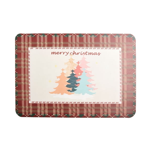 Coffee Mat Christmas Decorations Drying Mat with Backing 24"x16"