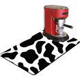thumbnail image 1 of Coffee Mat Coffee Bar Mat 12"x19" Hide Stain Absorbent Rubber Backed Quick Drying Mat Fit Under Coffee Maker Espresso Machine Kitchen Counter, Cow Print, 1 of 6
