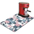 thumbnail image 1 of Coffee Mat Coffee Bar Mat 12"x19" Hide Stain Absorbent Rubber Backed Quick Drying Mat Fit Under Coffee Maker Espresso Machine Kitchen Counter, Cute Cartoon Cat, 1 of 6