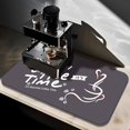 thumbnail image 1 of Coffee Mat - Coffee Bar Mat for Countertop, Anti-Slip Hide Stains Dish Drying Mat for Kitchen, Suitable for Espresso Machine, Dish Rack, Coffee Bar Accessories, 16"x24" (Gray), 1 of 6