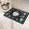 thumbnail image 1 of Coffee Mat Coffee Bar Mat Hide Stain Easy To Clean Dish Drying Mat Rubber Backed Absorbent 12"x19" Coffee Station Mat Coffee Maker Mat Espresso Machine Countertop Coffee Bar Accessories, 1 of 6