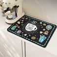 thumbnail image 1 of Coffee Mat Coffee Bar Mat Hide Stain Easy To Clean Dish Drying Mat Rubber Backed Absorbent 12"x19" Coffee Station Mat Coffee Maker Mat Espresso Machine Countertop Coffee Bar Accessories, 1 of 6