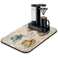 thumbnail image 1 of Coffee Mat, Coffee Mug Farmhouse Design Coffee Bar Mat for Coffee Station Accessories and Organizer, Absorbent Dish Drying for Kitchen Counter, Coffee Bar Decor Coffee Machine Mat 19.5x12in, 1 of 7