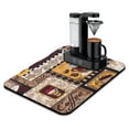 thumbnail image 1 of Coffee Mat, Coffee Pot Vintage Coffee Bar Mat for Countertop, Rubber Backed Dish Drying Mat for Counter, Absorbent Coffee Bar Accessories Fit Under Coffee Maker Espresso Me Machine 18x24in, 1 of 7