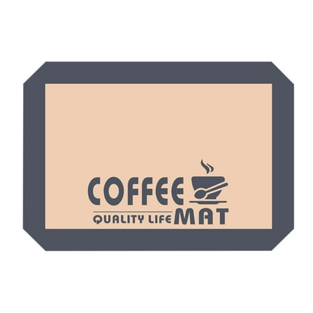 Coffee Mat Stain-Absorbing-Dry Rubber Mat for Kitchen Countertops & Coffee Bars Under Coffee Drying Mat 1-Pack