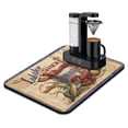 thumbnail image 1 of Coffee Mat, Vintage Chef Kitchen FoodCoffee Bar Mat for Countertop, Rubber Backed Dish Drying Mat for Counter, Absorbent Coffee Bar Accessories Fit Under Coffee Maker Espresso Me Machine 18x24in, 1 of 7