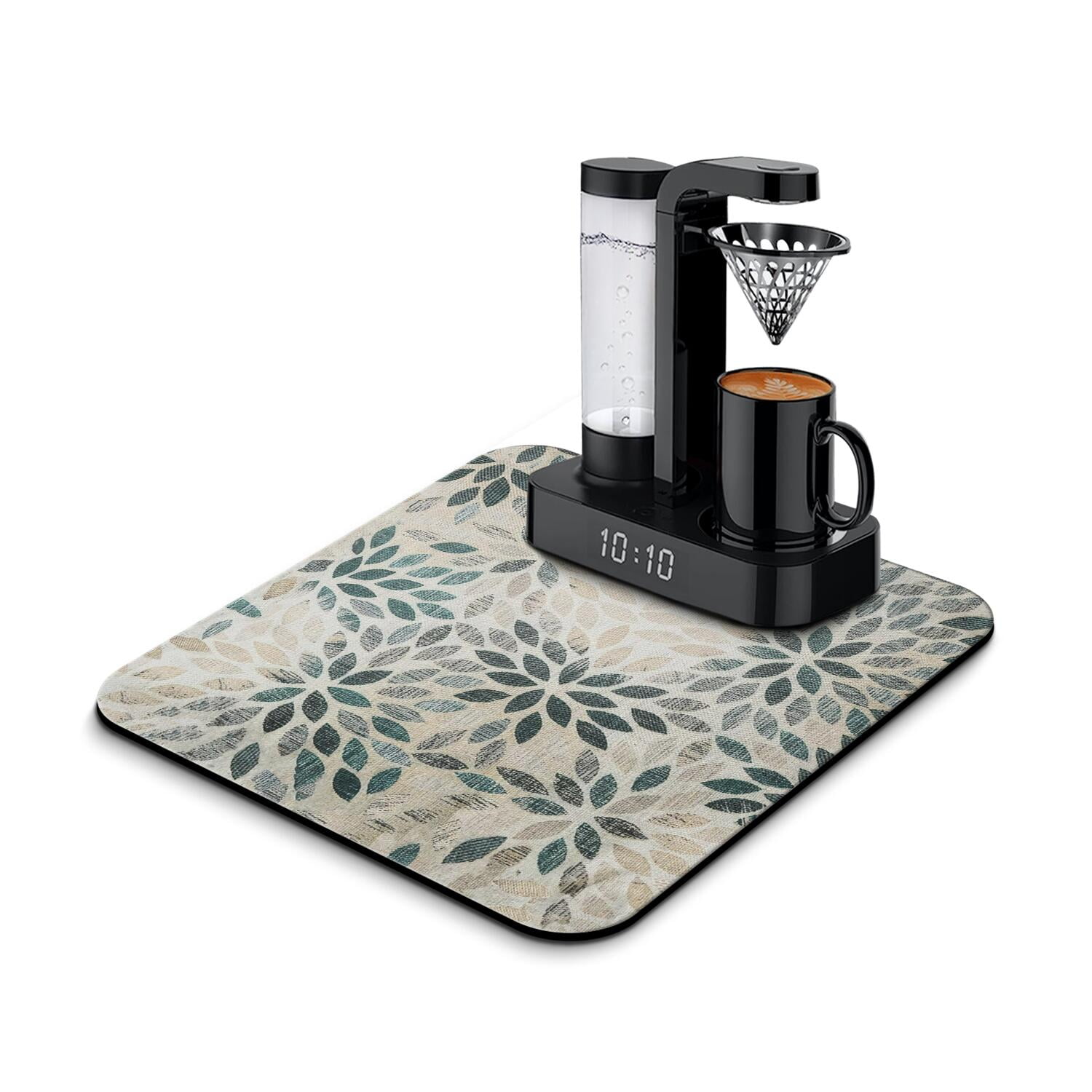 Coffee Mat with Boho Design - Under Coffee Maker Pad for Kitchen ...