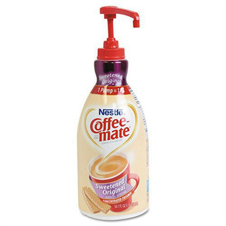 Liquid Coffee Creamer, Sweetened Original, 1500mL Pump Dispenser Liquid Coffee Creamer, Sweetened Original, 1500mL Pump Dispenser