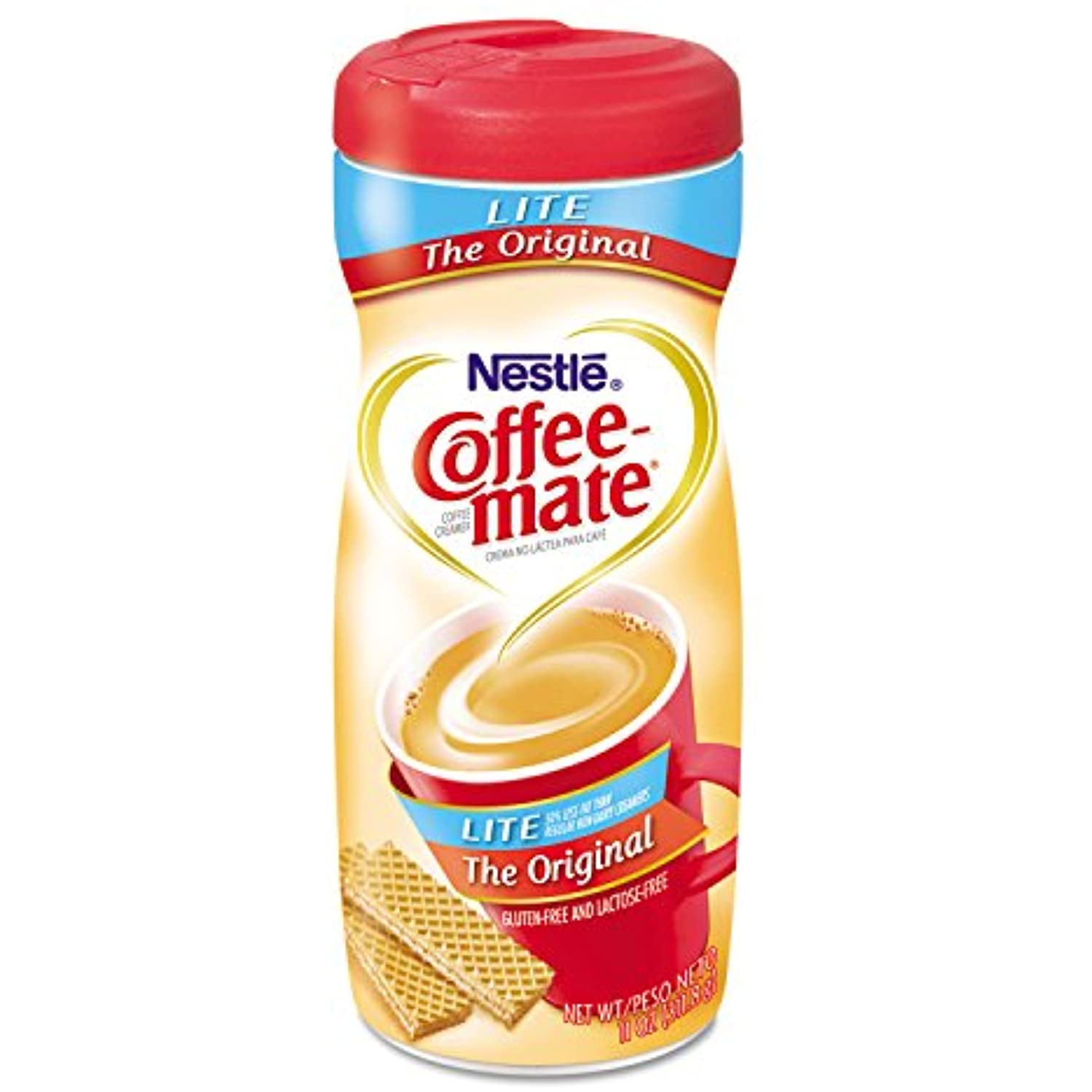 Coffee-Mate 74185 Original Lite Powdered Creamer, 11Oz Canister