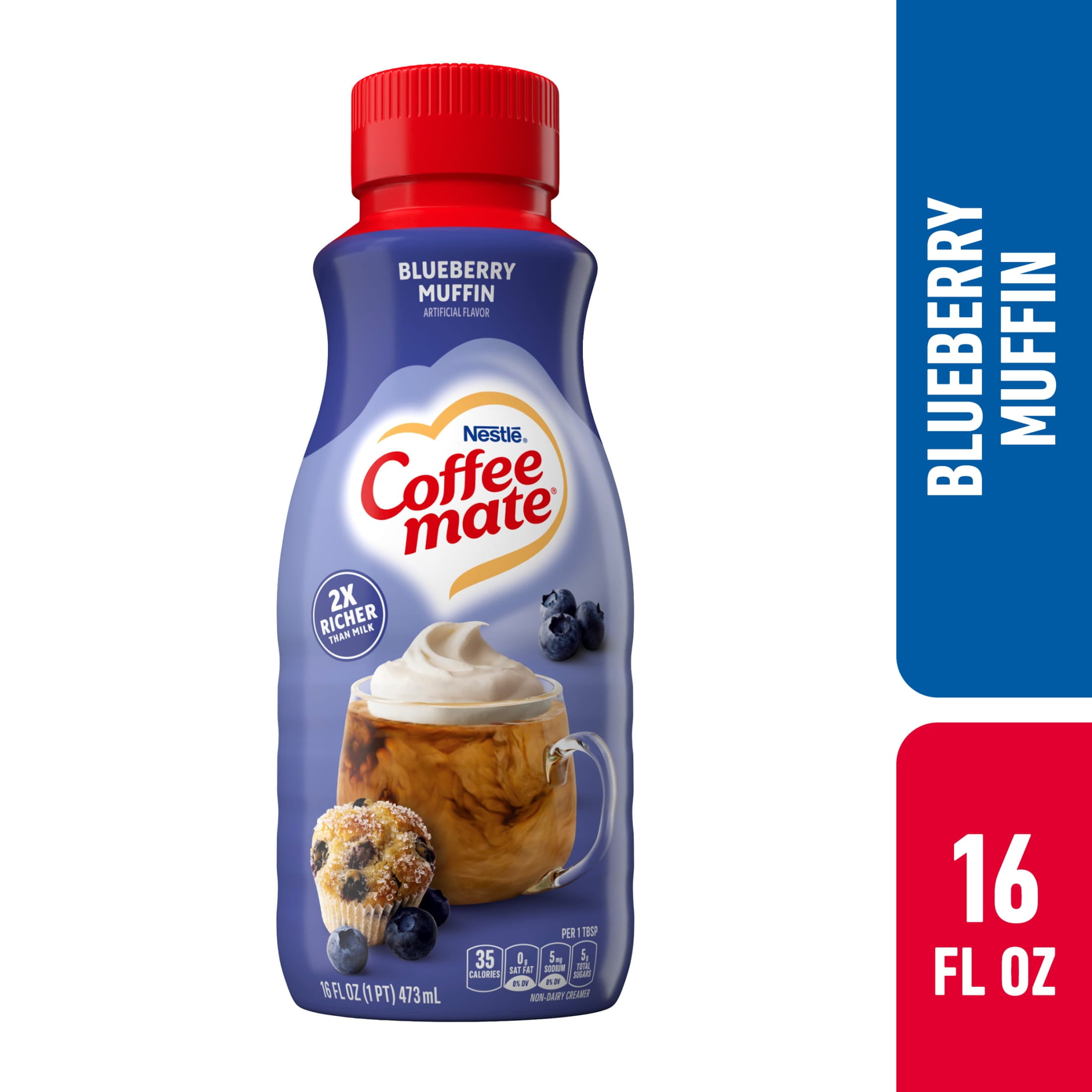 Coffee Mate Blueberry Muffin Liquid Non-Dairy Creamer 16 fl. oz. Bottle -  Walmart.com