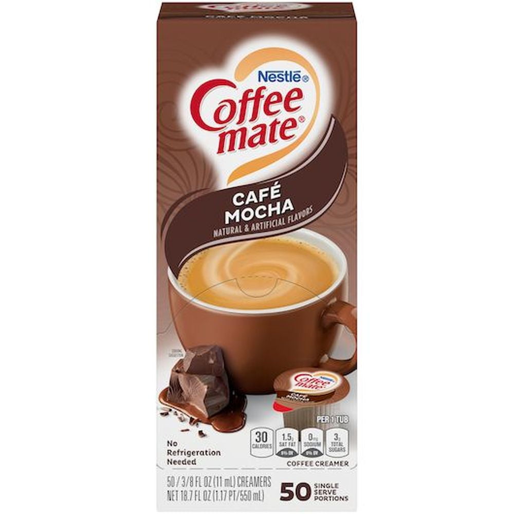 CoffeeMate Cafe Mocha Single Serve Liquid Creamer, 18.7 Fluid Ounce
