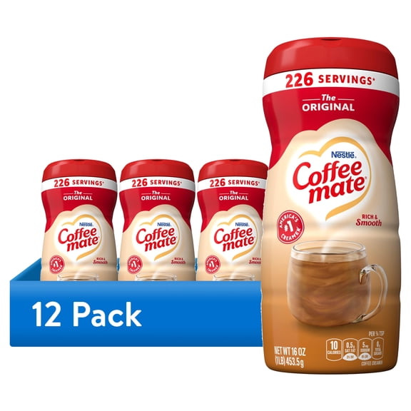 (12 pack) Coffee mate Original Powder Coffee Creamer, 16 oz