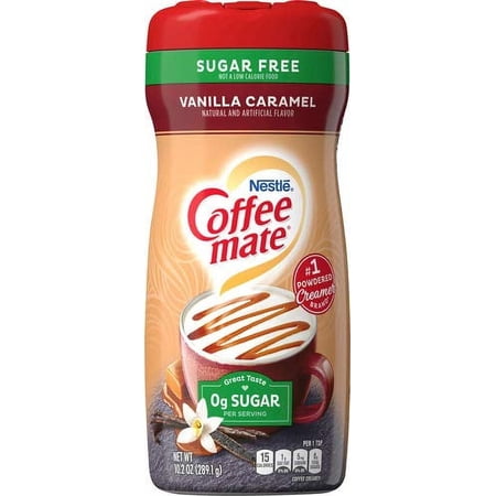Coffee Mate Coffee Creamer Powder, Sugar-Free Vanilla Caramel, 10.2 oz