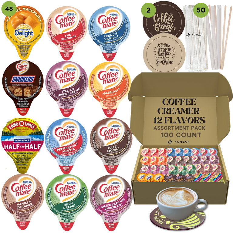 Coffeemate Coffee Creamer Singles, 12 Assorted Flavors, Bulk Pack
