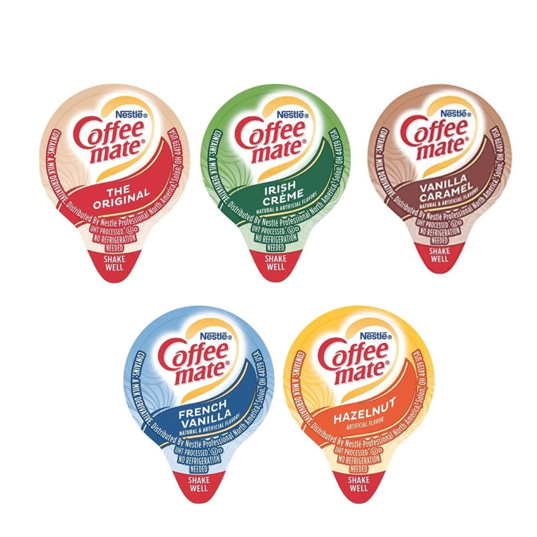 Coffee Mate Liquid Creamer Singles Variety Pack, 30 ct, 5 Flavors x 6