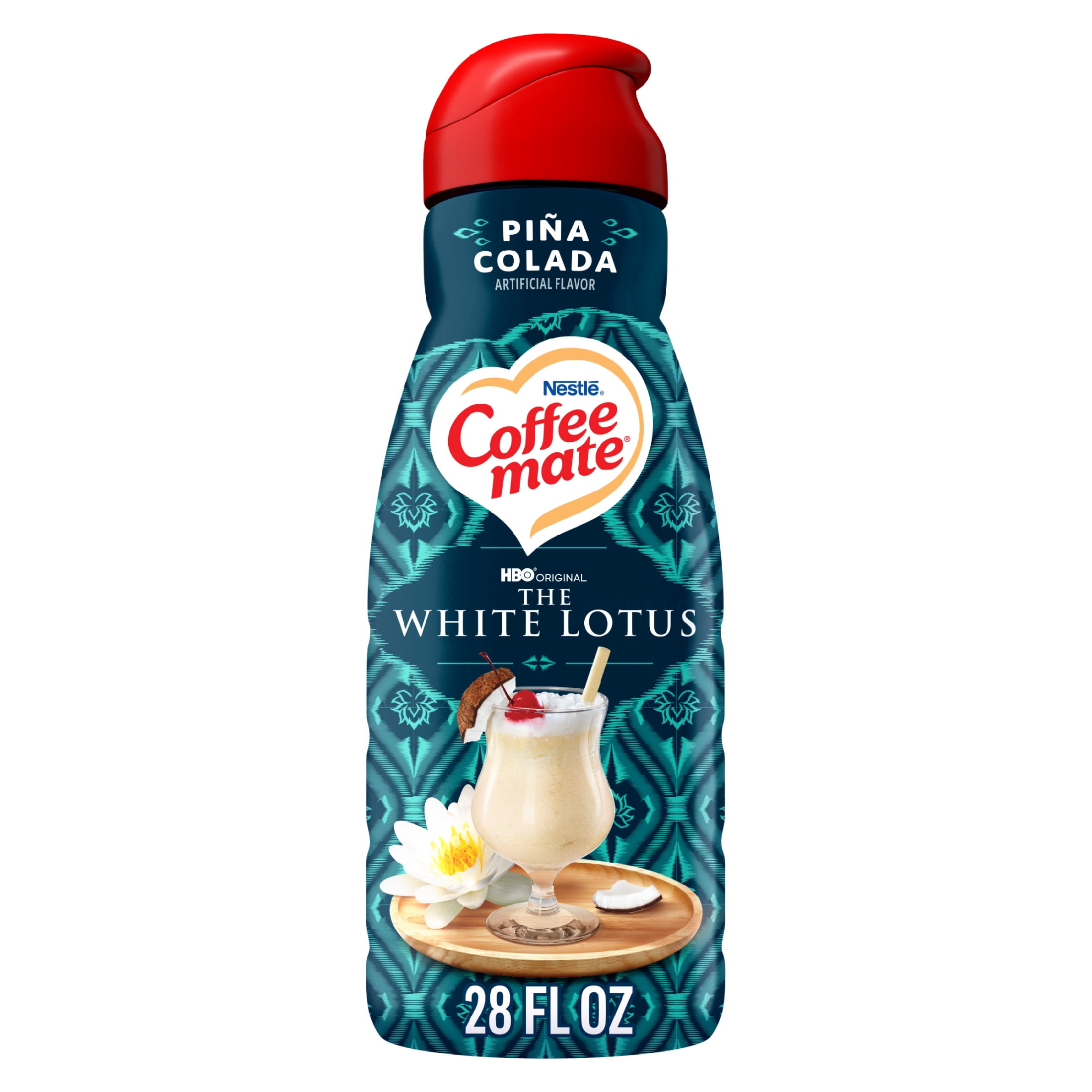 Coffee mate White Lotus Pina Colada Liquid Non-Dairy Coffee Creamer, 28 fl oz