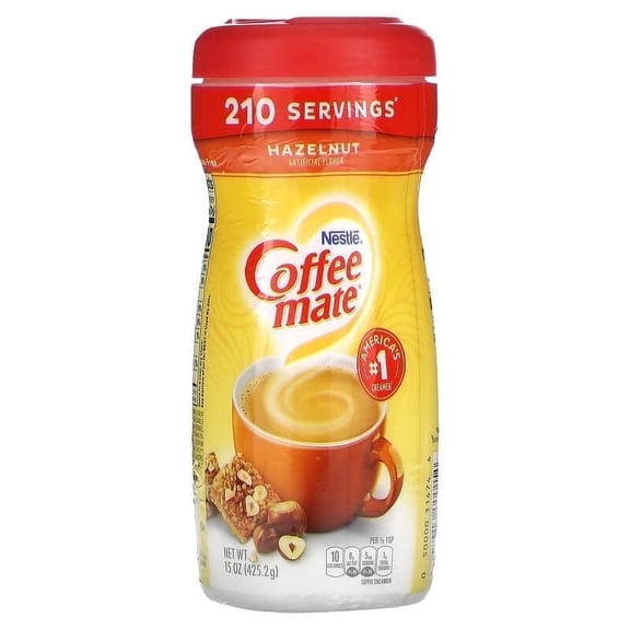 Coffee Mate, Powder Coffee Creamer, Hazelnut, 15 oz Pack of 3