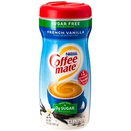 Coffee Mate Sugar Free French Vanilla Powder Coffee Creamer 10.2 Oz. Canister