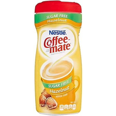 Coffee-Mate Sugar Free Powder, Hazelnut, 10.2 oz