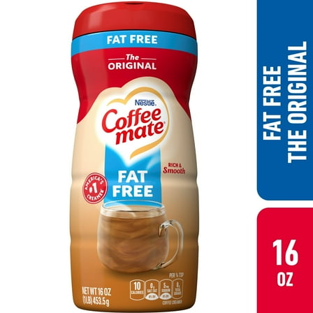 Coffee Mate, The Original Fat-Free Powdered Coffee Creamer, 16 oz, (Pack of 4)