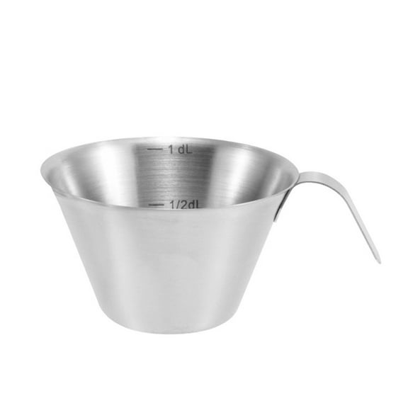 Coffee Measuring Cup Metal Coffee Mugs Stainless Steel Coffee Measure Cup Milk Frothers Steamers Cup Espressos Cup