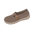 thumbnail image 1 of Coffee Mesh Slip On Shoes For Women Breathable Comfortable Casual Walking Shoes Lightweight, 1 of 9