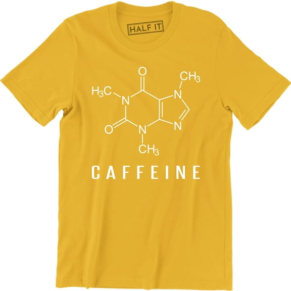 Coffee Molecule Funny T SHIRT Caffeine Geek Nerd Science Chemistry Mens T-Shirt