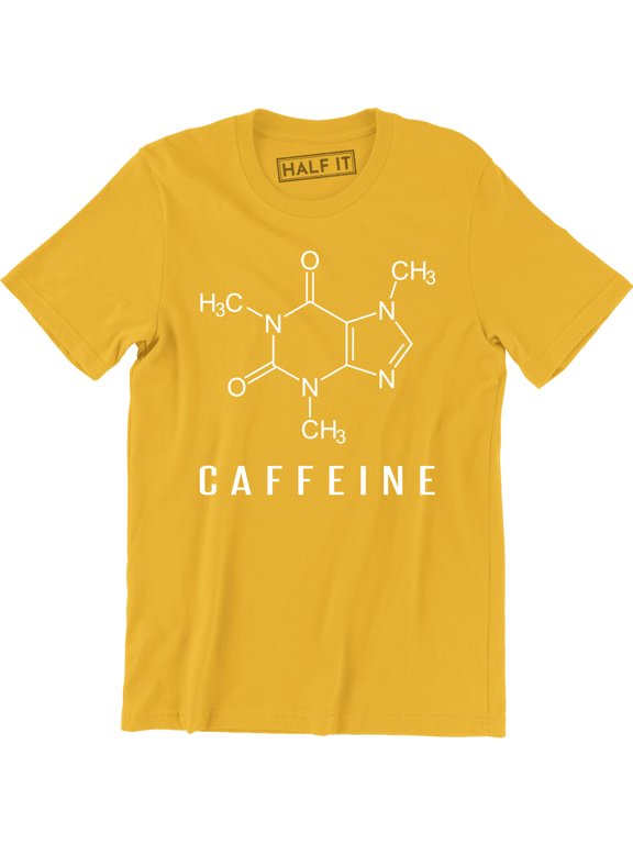 Coffee Molecule Funny T SHIRT Caffeine Geek Nerd Science Chemistry Mens T-Shirt