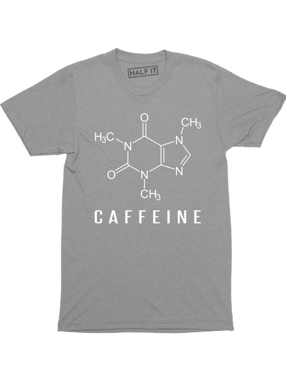 Coffee Molecule Funny T SHIRT Caffeine Geek Nerd Science Chemistry Mens T-Shirt