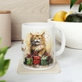 thumbnail image 1 of Coffee Mug 11oz, Merry Christmas Cat Lover Mug, Xmas Present Cat Tea Cup, 1 of 8