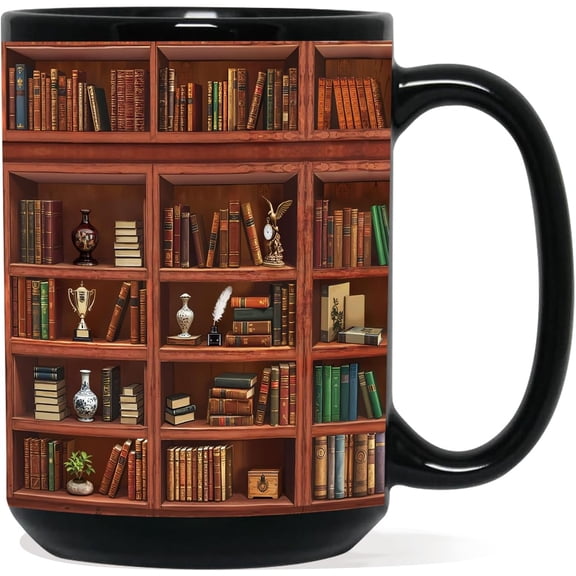 Coffee Mug(15Oz) - Book Lovers Gifts for Writers/Teachers/Readers/Bookworms - Novelty Coffee Mugs for The Librarians - Book Lover Gifts for Women Men Readers