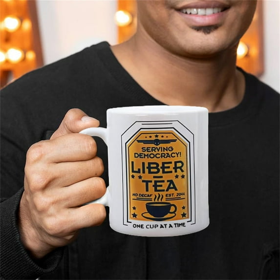 Coffee Mug 2 Coffee Mug Cup Of Liber Tea 11 OZ Ceramic Mug Novelty Liber Tea Cup Gift 1 Novelty Coffee Mugs Funny Coffee Mugs Gift For Women Men