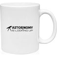 thumbnail image 1 of Coffee Mug Astronomy is looking up Stars Moon Milky Way White Coffee Mug Funny Gift Cup, 1 of 2