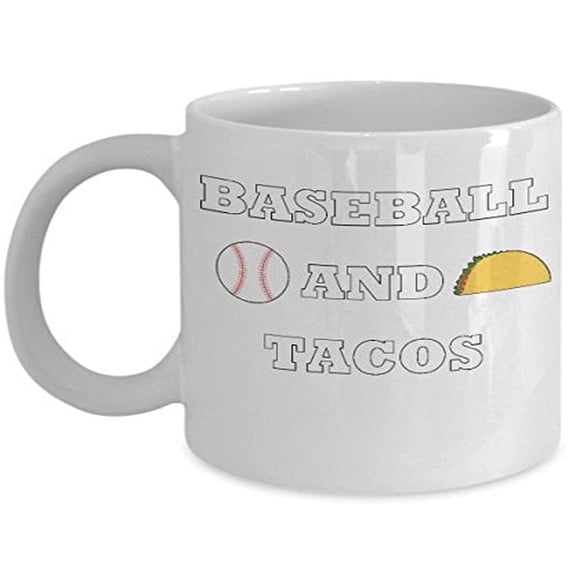 Baseball 11 oz Coffee Mug - Gifts For Sports Fans White Ceramic