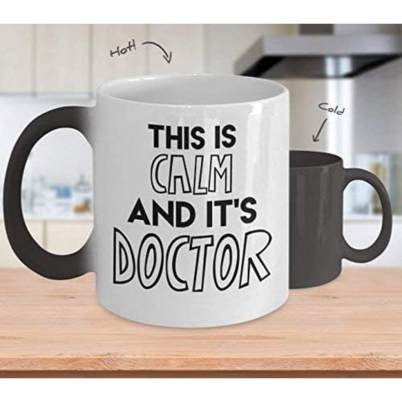 Coffee Mug for Best Gifts This is Calm and It's Doctor Coffee Mug Cup (Heating, Color is Changing) Criminal Minds Tv Show Spencer Reid Gift Decor Shirt Accessories Merchandise Decal