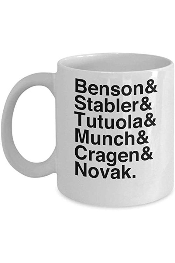 Coffee Mug for Best Gifts Law and Order Cast Coffee Mug Cup (White) Law and Order Special Victims Unit Tv Show Gifts Merchandise Shirt Decal Poster Accessories