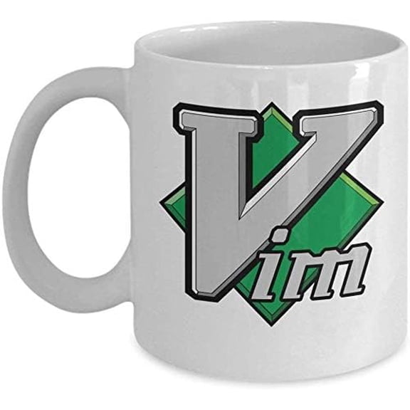 Coffee Mug for Best Gifts Vim Coffee Mug Cup (White) Vim Linux Open Source Unix Nerd Geek Gifts Merchandise Accessories Shirt Sticker Decal Art Decor Essential