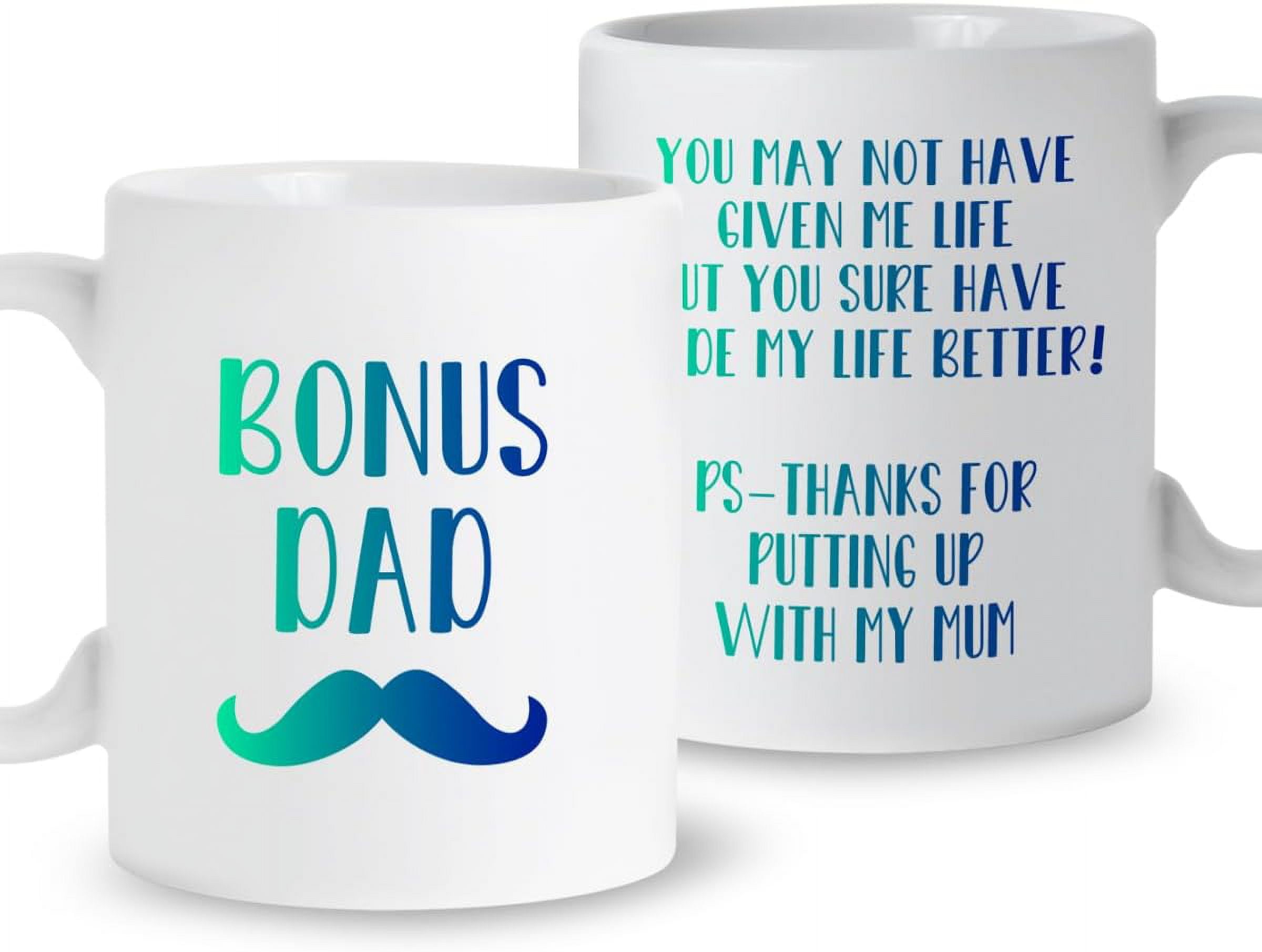 Bonus Mom Coffee Mug 11oz - Stepmom Gift For Mother's Day, Birthday, Christmas From Son Or Daughter